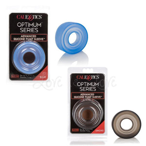CalExotics Advanced Silicone Pump Sleeve Blue or Smoke (Fits Up to 3 Inch Diameter Pump) For Him - Penis Pumps & Enlargers Calexotics 