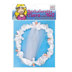 CalExotics Bachelorette Tiara With Veil (Popular Veil Gift) Gifts & Games - Bachelorette Calexotics 