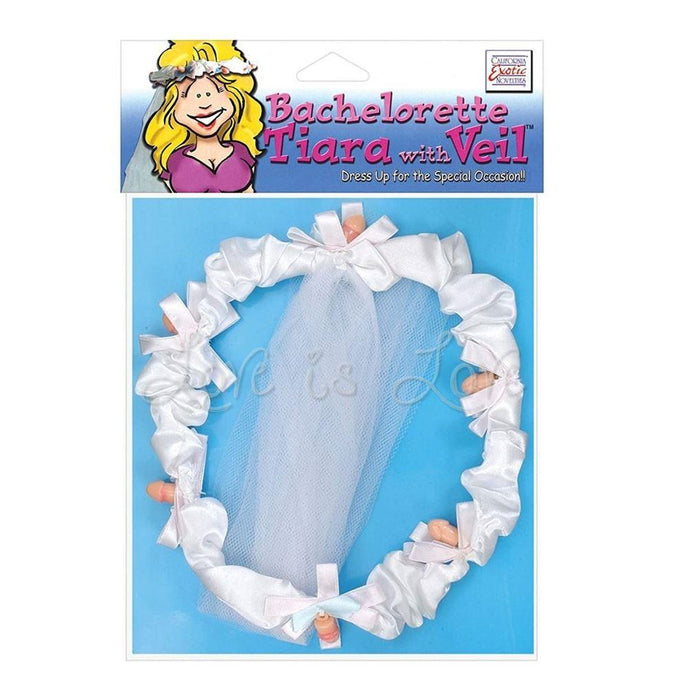 CalExotics Bachelorette Tiara With Veil (Popular 50% Discount  Veil Gift)