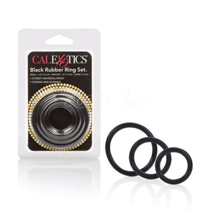 CalExotics Back Rubber Ring 3 Piece Set Cock Rings - Cock Ring Sets Calexotics Default Title 