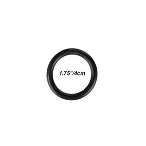 CalExotics Black Rubber Ring 1.25 In Small or 1.5 inch Medium or 2 Inch Large (New Packaging) For Him - Cock Rings Calexotics 