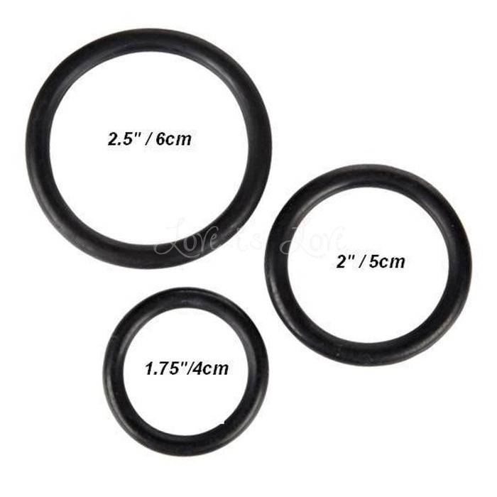 CalExotics Black Rubber Ring Small or Medium or Large