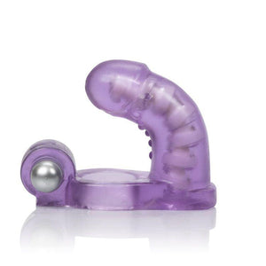 CalExotics Double Diver Vibrating Enhancer With Flexible Penetrator [Clearance] Cock Rings - Vibrating Cock Rings Calexotics 