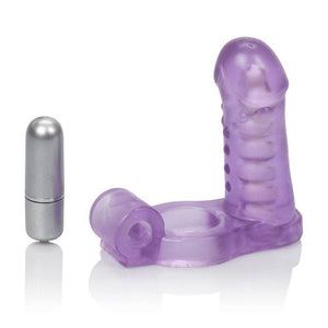 CalExotics Double Diver Vibrating Enhancer With Flexible Penetrator [Clearance] Cock Rings - Vibrating Cock Rings Calexotics 