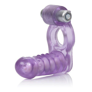 CalExotics Double Diver Vibrating Enhancer With Flexible Penetrator [Clearance] Cock Rings - Vibrating Cock Rings Calexotics 