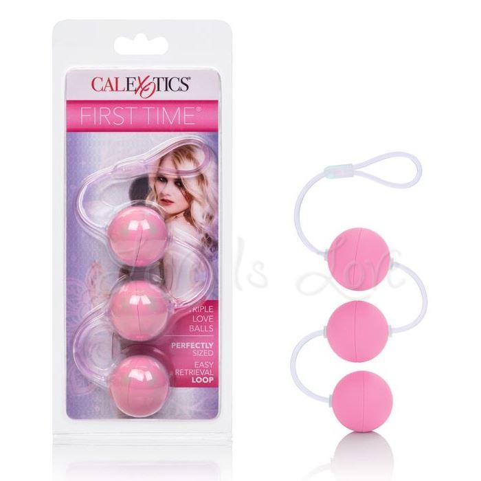 CalExotics First Time Love Balls Triple Lover Pink