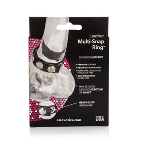 CalExotics Leather Multi-Snap Ring Cock Rings - Adjustable Cock Rings CalExotics 