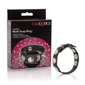 CalExotics Leather Multi-Snap Ring Cock Rings - Adjustable Cock Rings CalExotics 