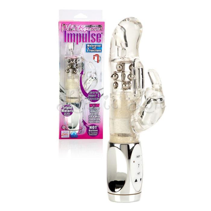 CalExotics Platinum Collection Impulse Bunny Vibrator [Clearance]