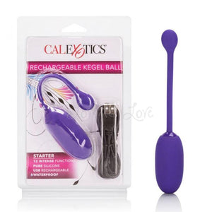 CalExotics Rechargeable Kegel Ball Starter Purple For Her - Kegel & Pelvic Exerciser CalExotics 