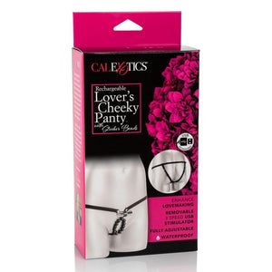 CalExotics Rechargeable Lovers Cheeky Panty with Stroker Beads Vibrators - Knickers & Wearables CalExotics 