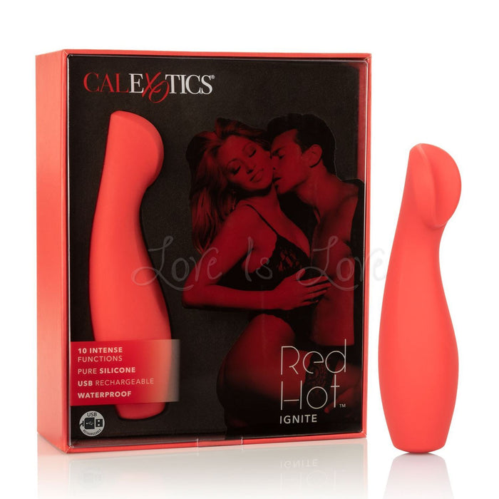 CalExotics Red Hot Ignite Rechargeable 10 Functions Clit Massager