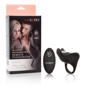 CalExotics Silicone Rechargeable Remote Pleasurizer Vibrating Couples Ring Cock Rings - Rechargeable Cock Rings CalExotics 