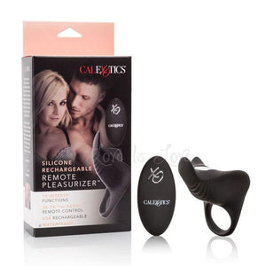 CalExotics Silicone Rechargeable Remote Pleasurizer Vibrating Couples Ring Cock Rings - Rechargeable Cock Rings CalExotics 