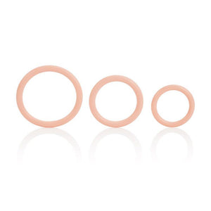 CalExotics Tri-Rings Multi Purpose 3 Rings in Black or Ivory For Him - Cock Ring Sets Calexotics 