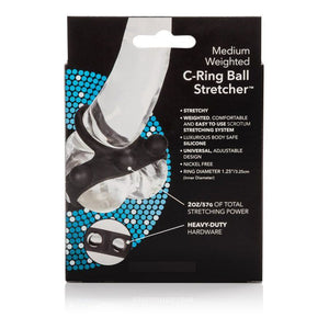 CalExotics Weighted C-Ring Ball Stretcher Medium Bondage - Cock & Ball Gear CalExotics 