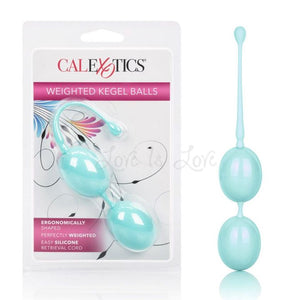 CalExotics Weighted Kegel Balls Teal For Her - Kegel & Pelvic Exerciser CalExotics 