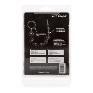 CalExotics X-10 Superior Softer Beads Black (Good Review) Anal - Anal Beads & Balls Calexotics 