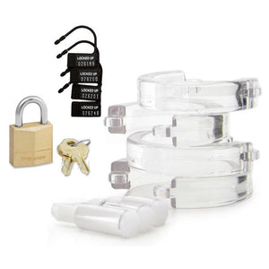 CB-X CB-3000 3 Inch Male Chastity Device Clear For Him - Chastity Devices CB-X 