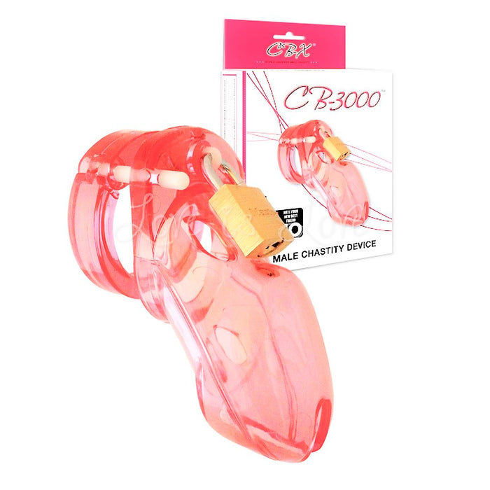 CB-X CB-3000 3 Inch Male Chastity Device Red Edition