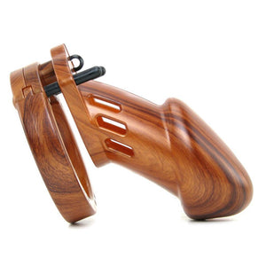 CB-X CB-6000 3.25 Inch Male Chastity Device Designer Collection Wood or Camouflage Finish For Him - Chastity Devices CB-X 