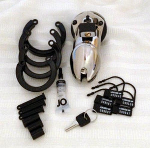 CB-X CB-6000 Male Chastity Device Designer Collection Chrome Finish For Him - Chastity Devices CB-X 