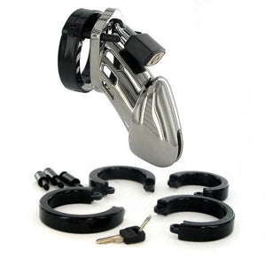 CB-X CB-6000 Male Chastity Device Designer Collection Chrome Finish For Him - Chastity Devices CB-X 