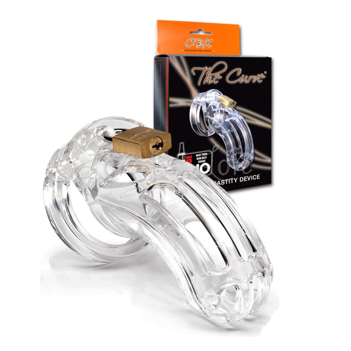 CB-X The Curve Male Chastity Device 3.75 Length Clear