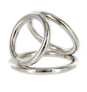 Chrome Plated Stainless Steel Cock Cage and Ball 3 Rings Small or Large  Buy in Singapore LoveisLove U4Ria 