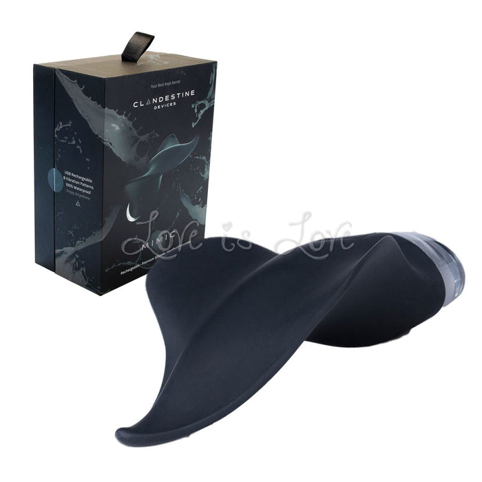 Clandestine Devices Mimic Vibrating Clit Massager Black