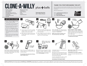 Clone-A-Willy Molding Kit - Vibrating Penis With Balls