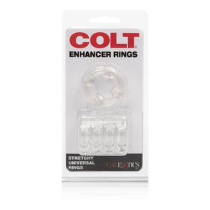 Colt Enhancer Rings Clear Cock Rings - Stretchy Cock Rings Colt by CalExotics 