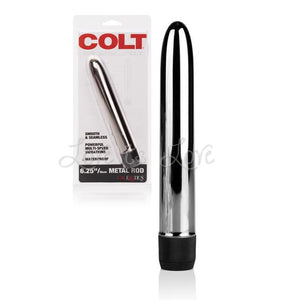 COLT Metal Rod Silver Vibrator Vibrators - Classic/Traditional Colt by CalExotics 6.25 Inch (2 x AA Batteries) 