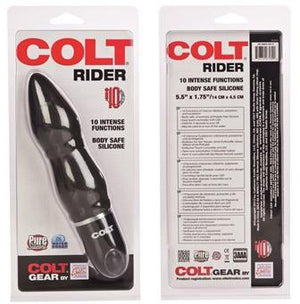 COLT Rider 10 Function Prostate Massager Black Anal - Anal Vibrators Colt by CalExotics 