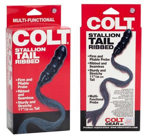 Colt Stallion Tail Ribbed Anal - Tail & Jewelled Butt Plugs Colt by CalExotics 
