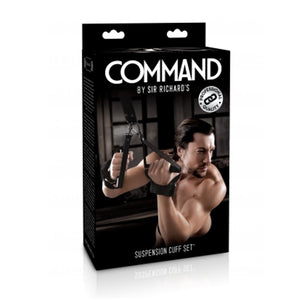 Command By Sir Richard's Suspension Cuff Set Black Bondage - Armbinders & Suspension Pipedream Products 