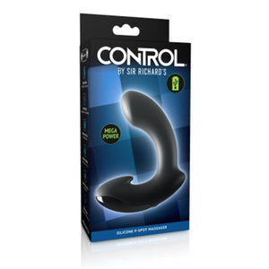 Control By Sir Richard's Silicone P-Spot Massager Black Prostate Massagers - Other Prostate Toys Pipedream Products 