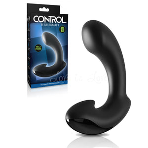 Control By Sir Richard's Silicone P-Spot Massager Black Prostate Massagers - Other Prostate Toys Pipedream Products 