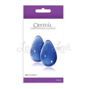 Crystal Premium Glass Large Eggs For Her - Kegel & Pelvic Exerciser NS novelties 