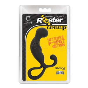 Curve Novelties Rooster Capital P Black Prostate Massagers - Other Prostate Toys Curve Novelties 