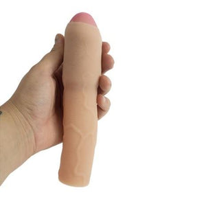CyberSkin Transformer Uncut Penis Extension 3 Inch Xtra Thick Light For Him - Penis Extension Topco Sales 