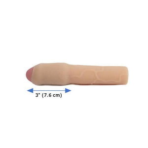 CyberSkin Transformer Uncut Penis Extension 3 Inch Xtra Thick Light For Him - Penis Extension Topco Sales 