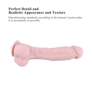 Hismith 9.1" Silicone Dildo in Flesh For Hismith Sex Machine With KlicLok Connector 7.5" Insertable Length buy in Singapore LoveisLove U4ria