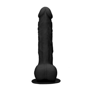 Shots RealRock Silicone Dildo With Balls 24 cm Black or Flesh buy in Singapore LoveisLove U4ria