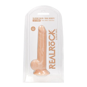 Shots RealRock Silicone Dildo With Balls 24 cm Black or Flesh buy in Singapore LoveisLove U4ria