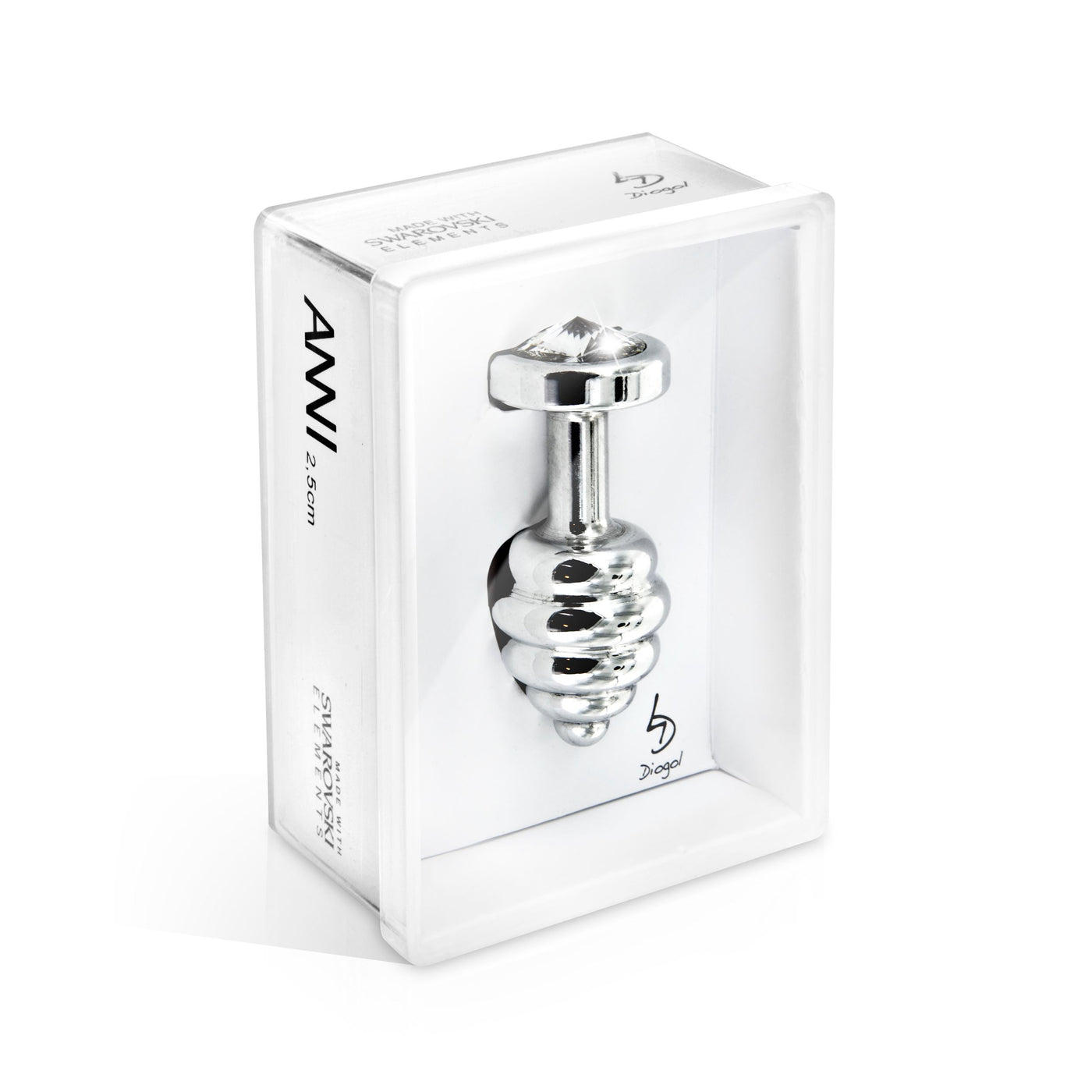 Diogol Ano Butt Plug Ribbed Silver Plated 25 MM or 30 MM (Swarovski Cr Love is Love Diogol Ano Butt Plug Ribbed Silver Plated 25 MM or 30 MM (Swarovski Cr Love is Love