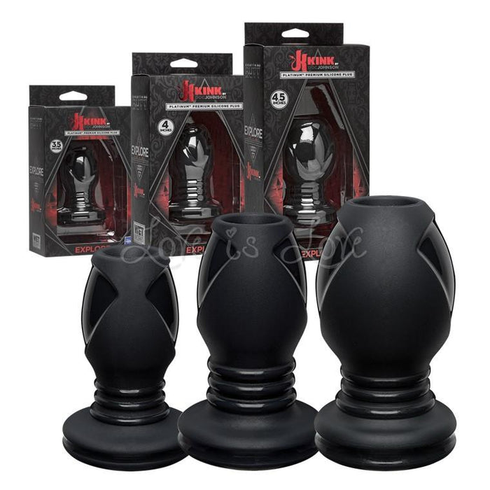Doc Johnson Kink Wet Works Explore Platinum Premium Silicone Plug (Hollow Center)