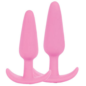 Doc Johnson Mood Naughty 1 Silicone Butt Plug Pink Small or Medium or Large Anal - Beginners Anal Toys Doc Johnson 