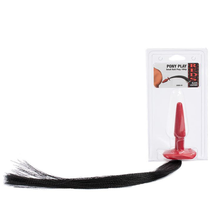 Doc Johnson Pony Play Whip With Butt Plug Small