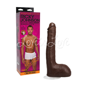 Doc Johnson Signature Cocks Ricky Johnson 10 Inch ULTRASKYN Cock with Removable Vac-U-Lock Suction Cup Buy in Singapore LoveisLove U4Ria